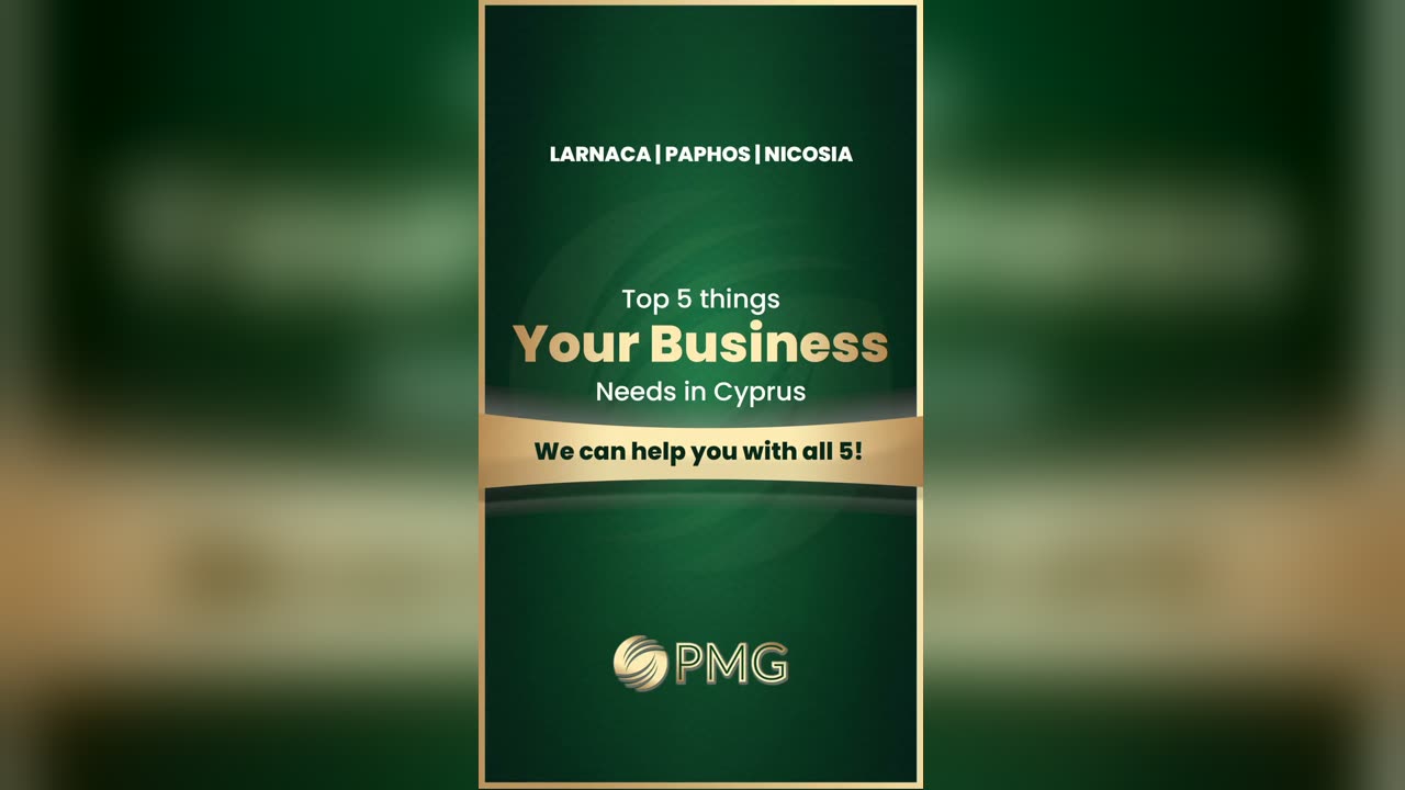 Still from the film: Top 5 things your business needs in Cyprus. Larnaca, Paphos, Nicosia